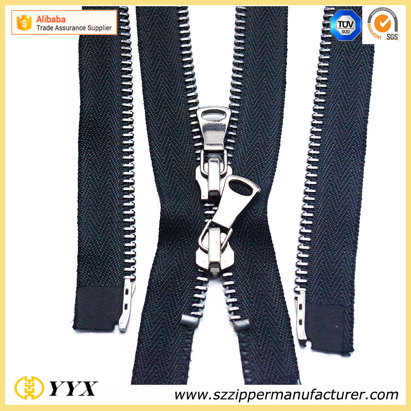 personalized design puller 10 metal zip wholesale custom brand zipper
