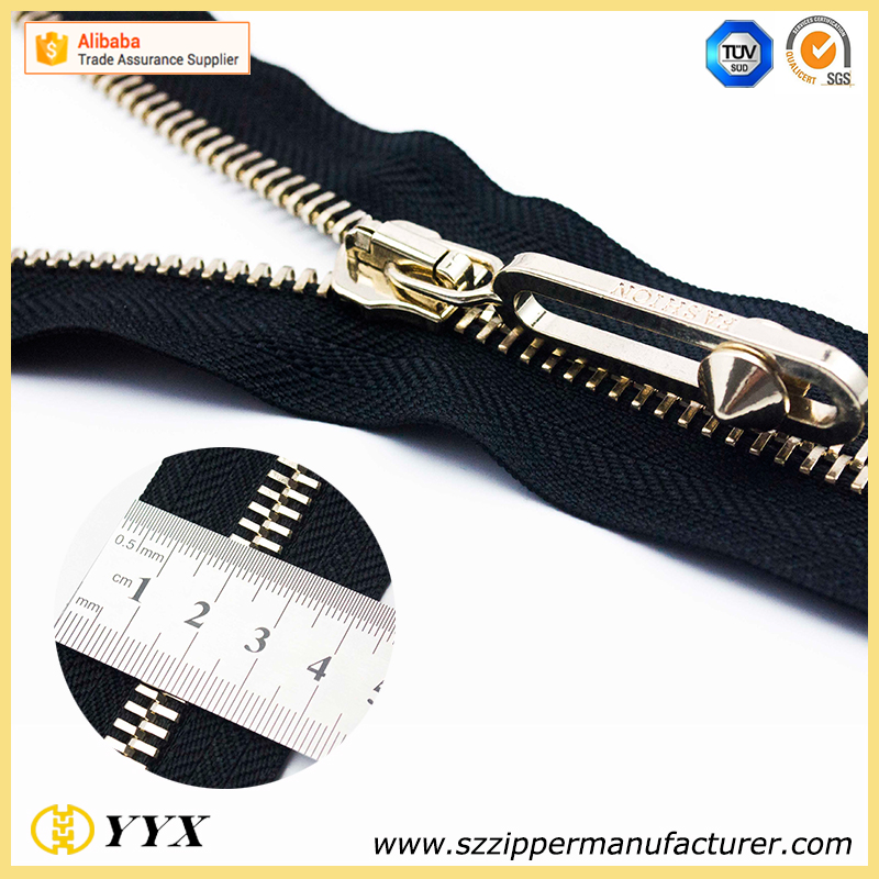 shiny silver teeth and zipper tape #5 high quality zippers