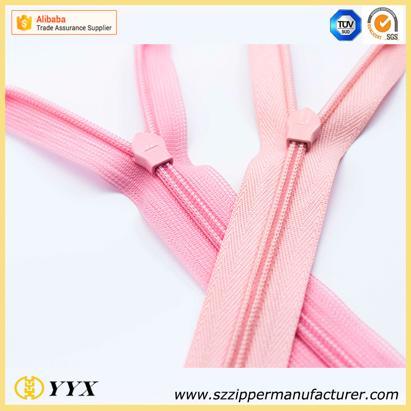 factory direct high quality good price nylon invisible zippers for garment and h