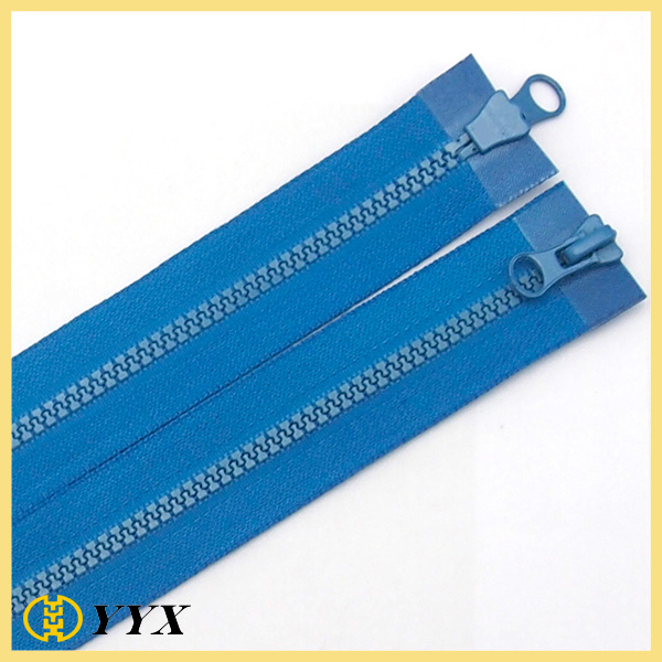 #5 double Open end plastic zippers for luggage bags