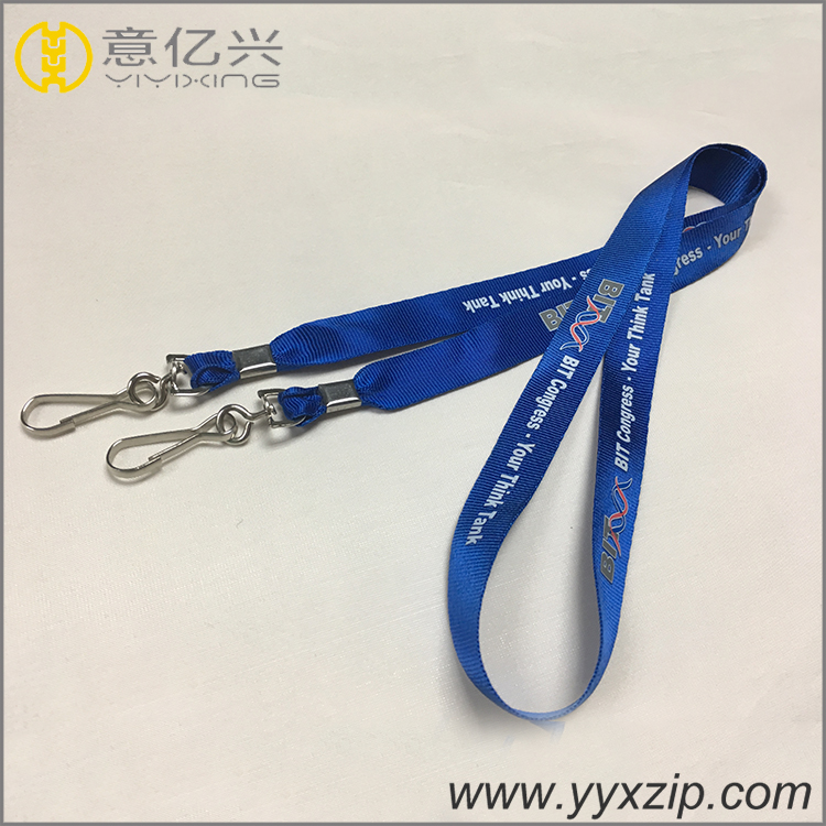 Glass holder free sample double clip flag of country lanyard