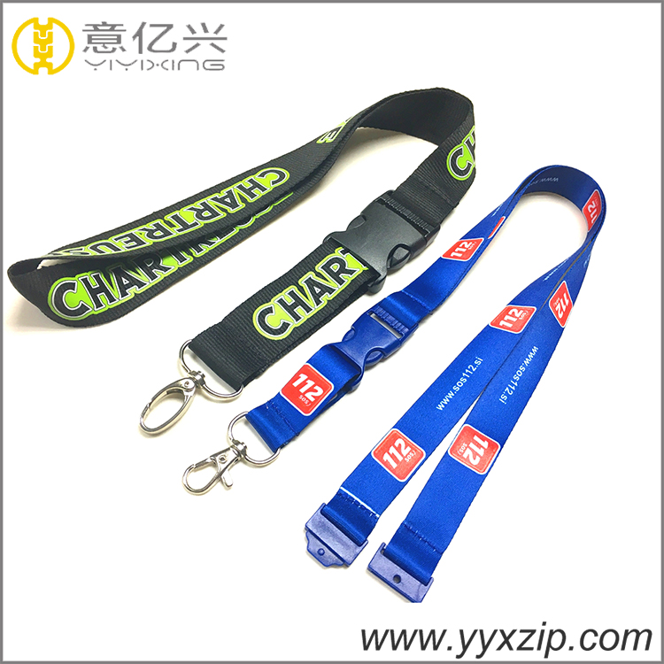 Silk neck promotion for sublimation and sillk screen lanyard