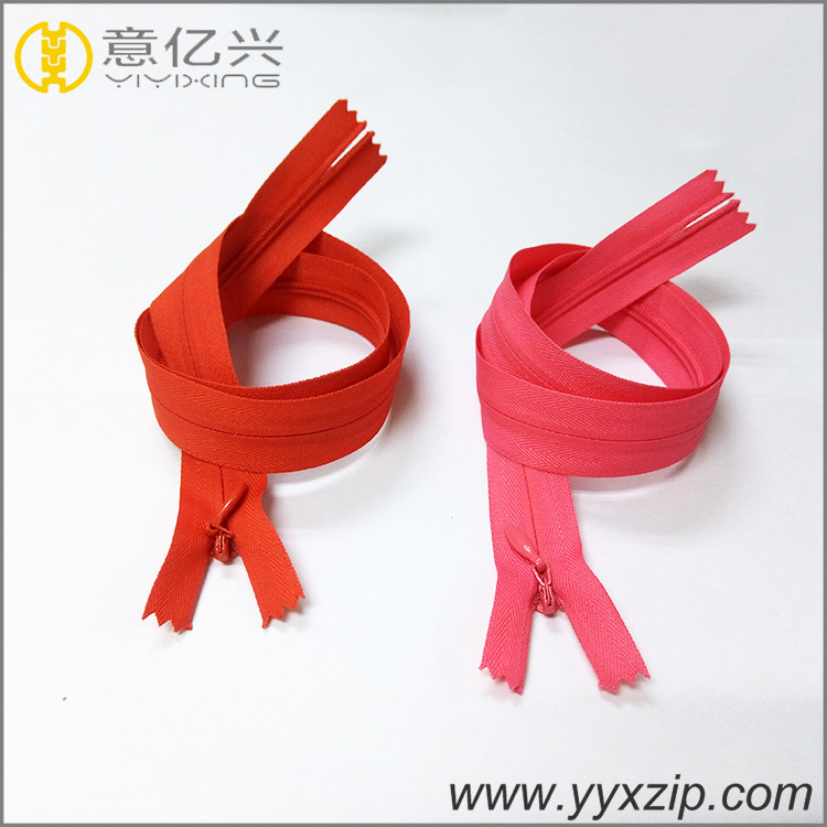 zipper factory #3 mess tape polyester tape close end invisible zipper