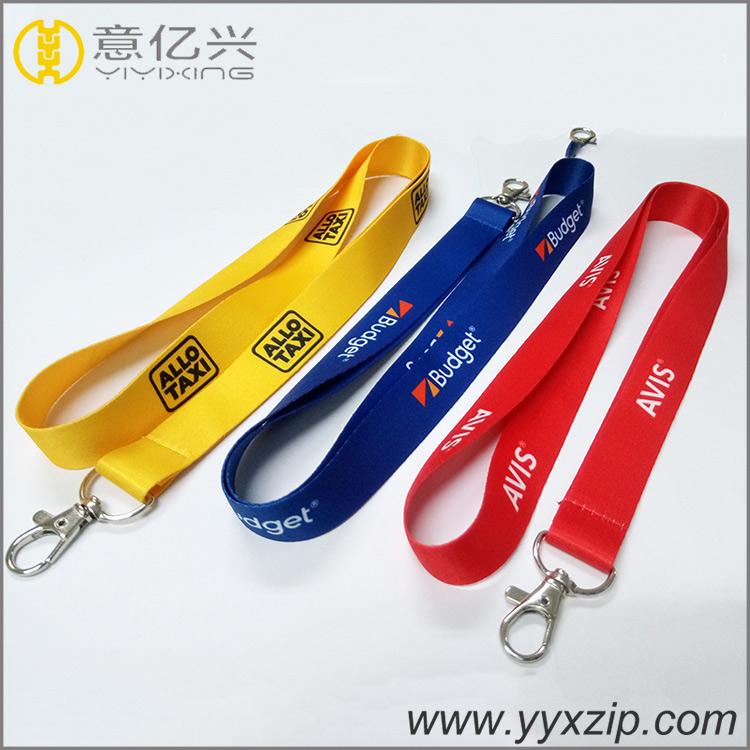 personalized logo cheap neck printed custom polyester lanyards with id card hold
