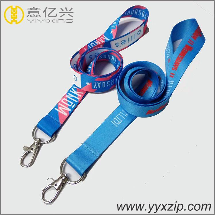 Full color sublimation / heat transfer lanyard with pvc clear pouch card holder