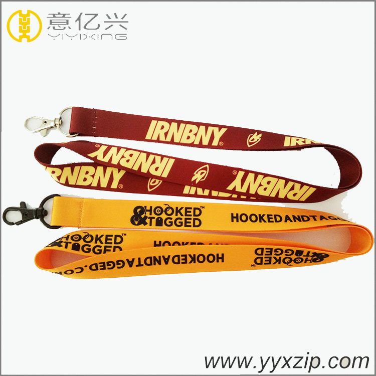 Professionally printed polyester lanyards with metal hook