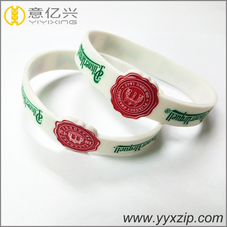 custom promotional abnormal shape silicone rubber bracelet