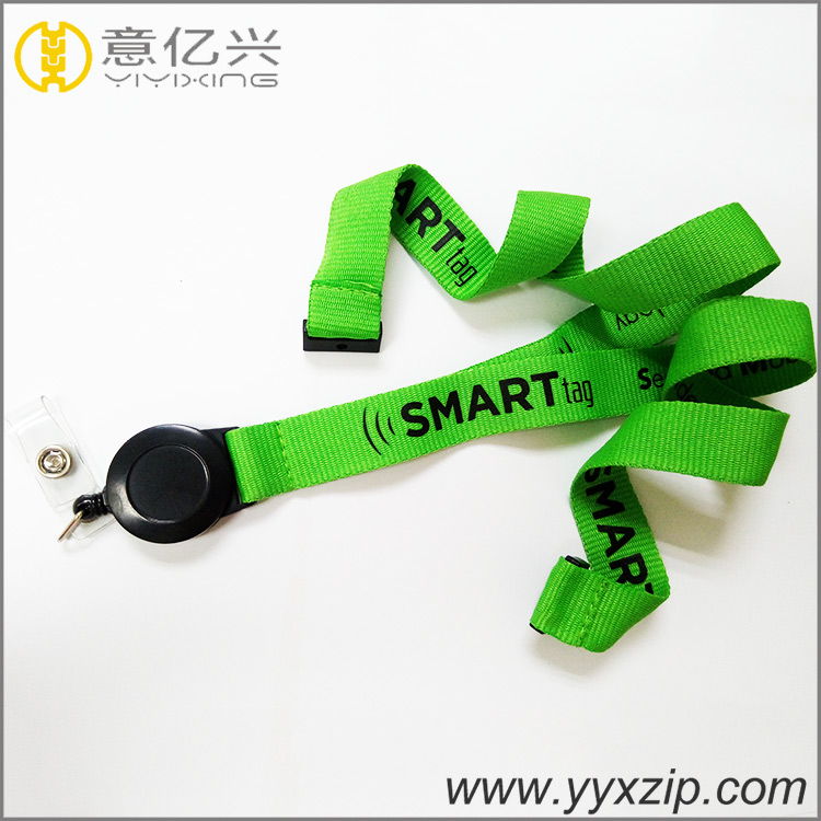Exhibition silk screen printed polyester lanyard good quality lanyard with custo