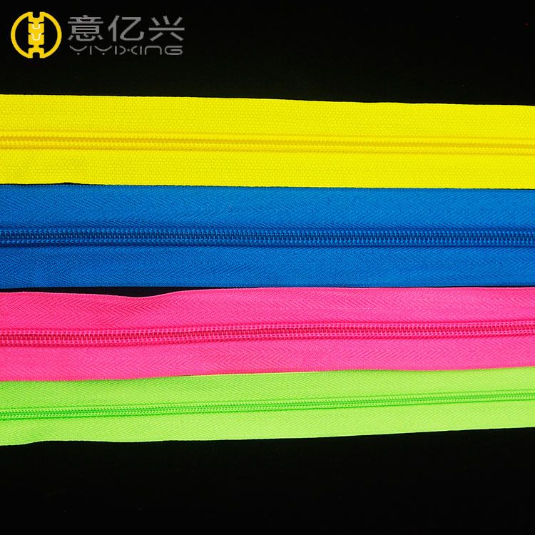 Colorful Teeth Nylon Zippers Long Chain Nylon Zipper Rolls 5#