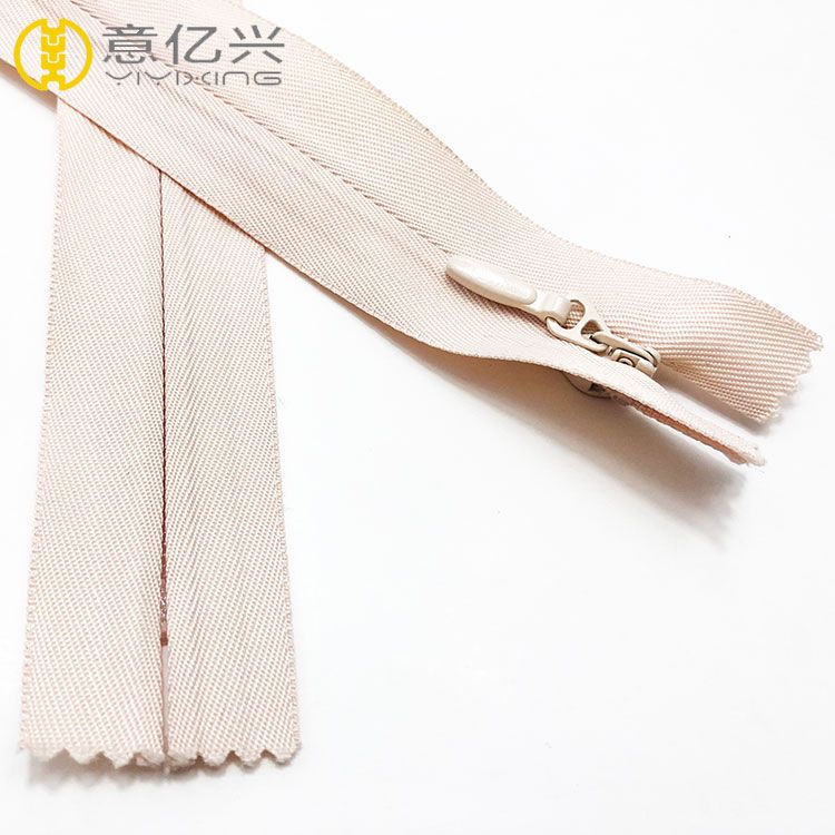 Free sample invisible zipper for clothing closed women garment zip