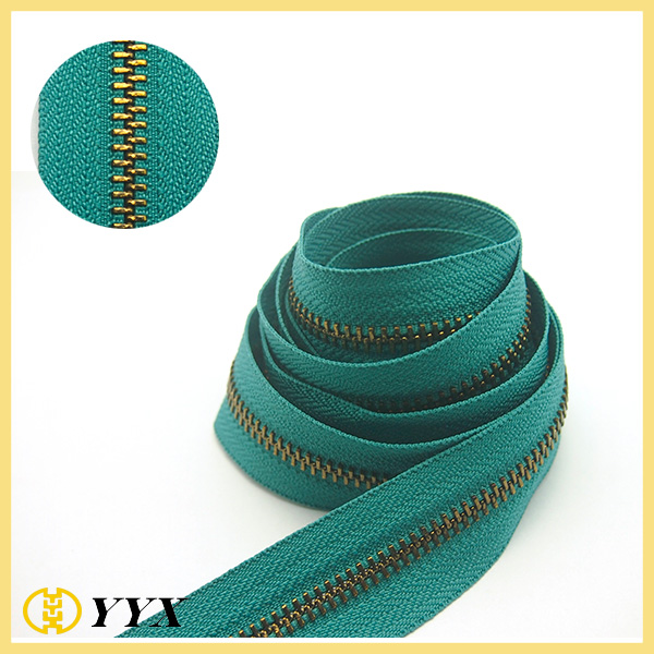 High Quality Hot Selling Different Size Long Chain Metal Zipper Roll